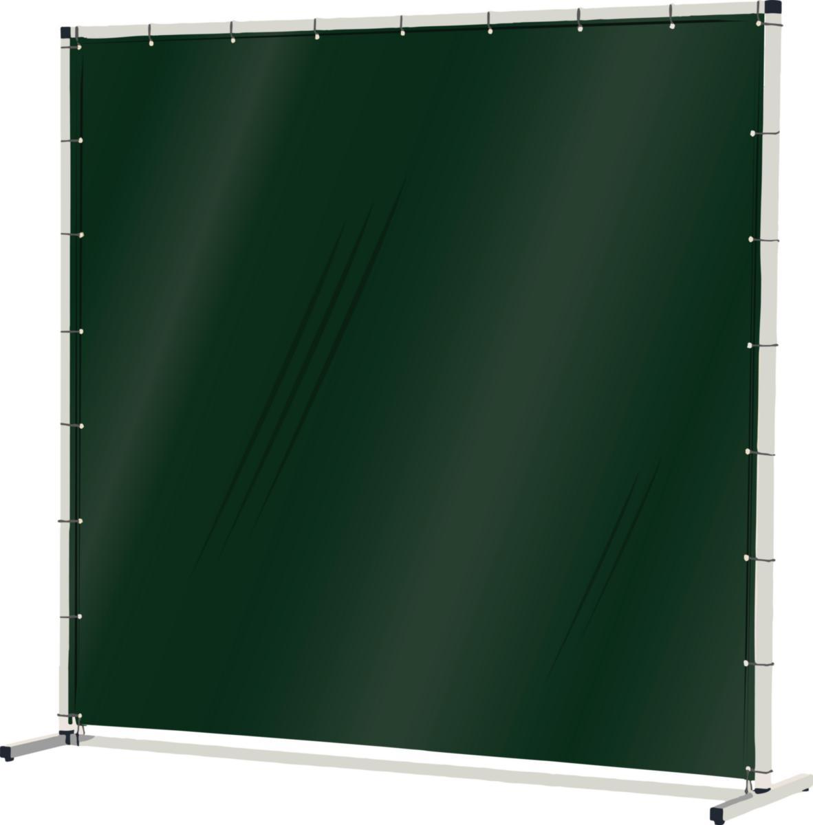 Svets-/ draperiskärm Björndraperiet med fot - SVETSSKÄRM PÅ FOT GRÖN TRANSP B=1.5M H=1.9M