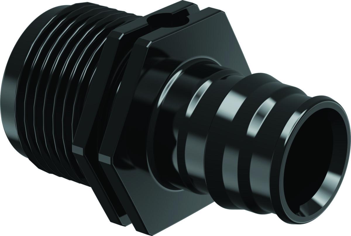 Straight coupling, Q&E Coupling external thread PPSU without rings, Uponor - Q&E ADAPTER MALE THREAD PPSU 20-G3/4"MT