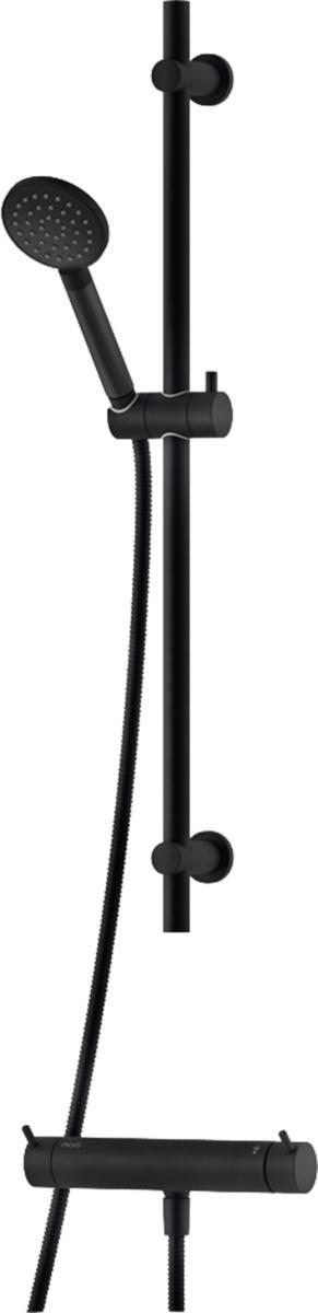 Duschkombination INXX II 160c/c, Mora - MORA INXX II SHOWER KIT 160C/C MB. TERM+D-SET. MATTSVART
