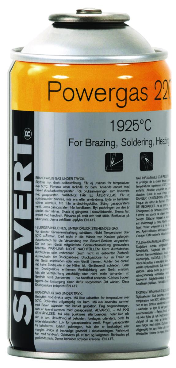 Bottle of lpg sievert - Gas Powergas 2203 Sievert 300ml EU 7/16" 220383