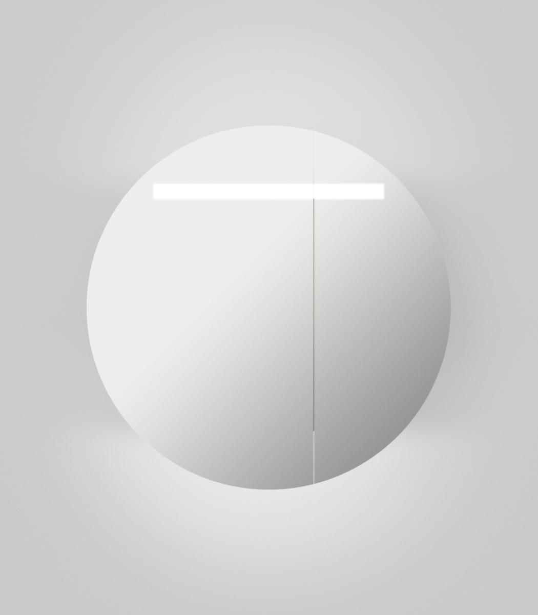 Spegelskåp CIRC Ø80, INR - INR SPEGELSKÅP CIRC Ø80 BLACK OAK