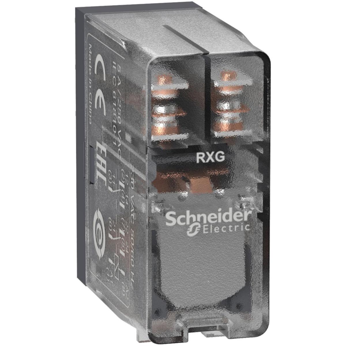 Interfacerelä RXG - RELÄ 5A 2VXL KLAR 24VAC RXG25B7