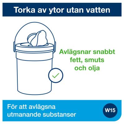 YTRENGÖRING TORK VÅTDUK HINK 58 DUKAR/WIPES/HINK