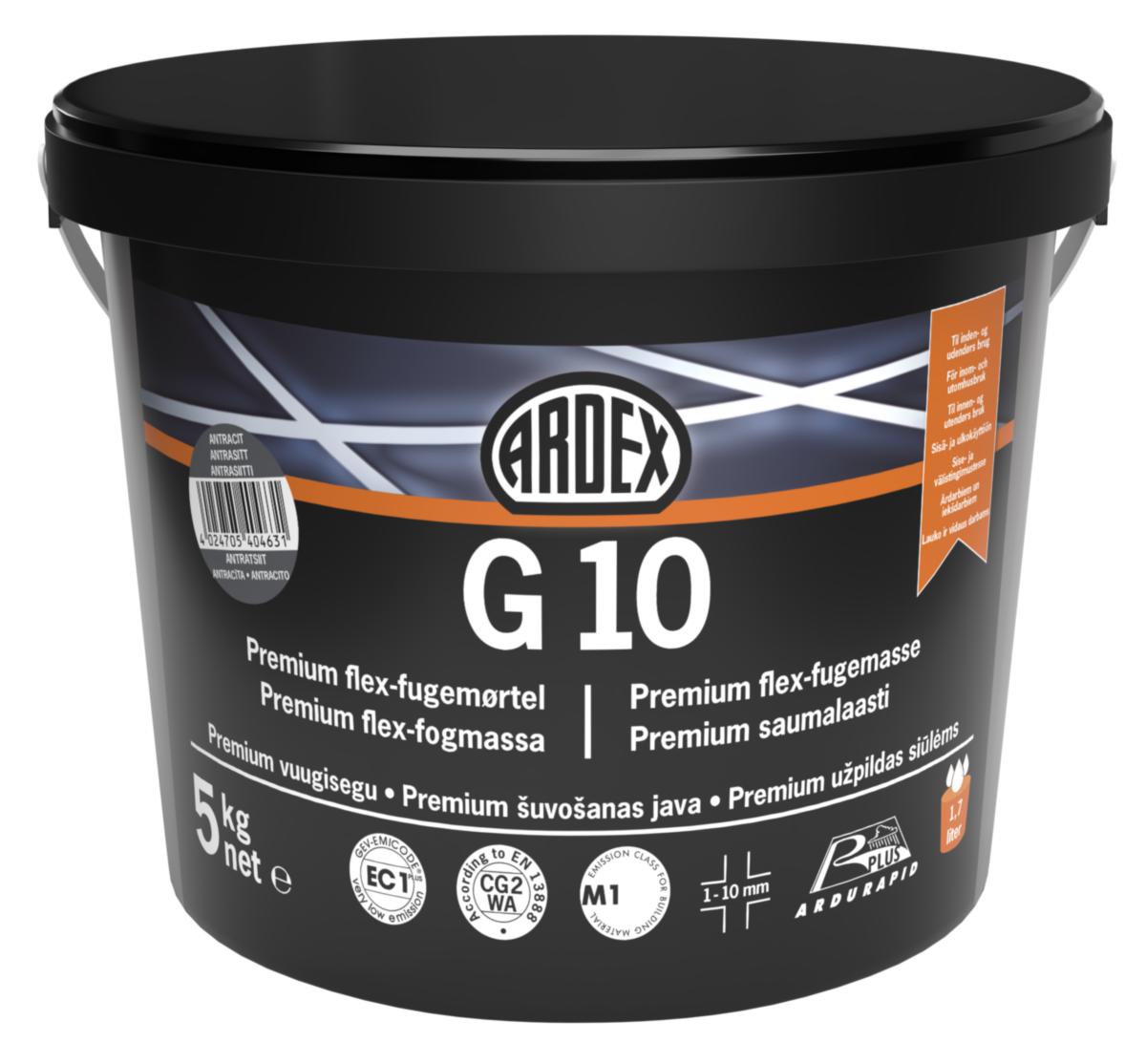 Joint Compound Ardex G10 - ARDEX G10 anthracite, 5 kg Cement-based joint compound 1-