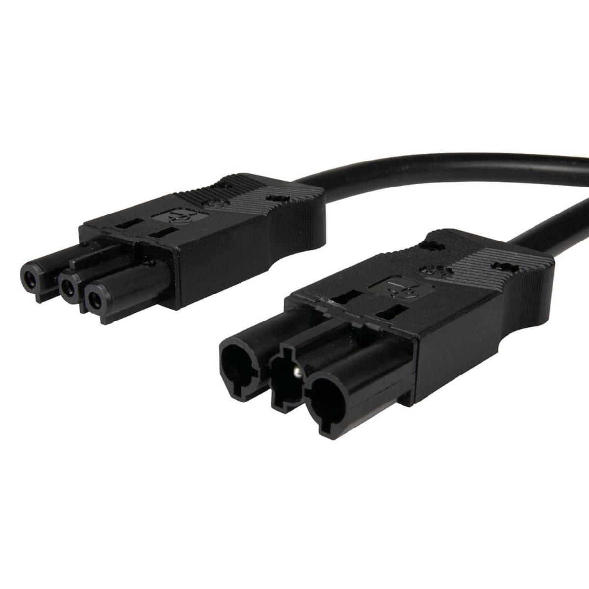 Anslutningskabel 3-polig 2,5mm² hona-hane DCA - KABEL 3P 2,5MM² 1M HO-HA HF SV 18468