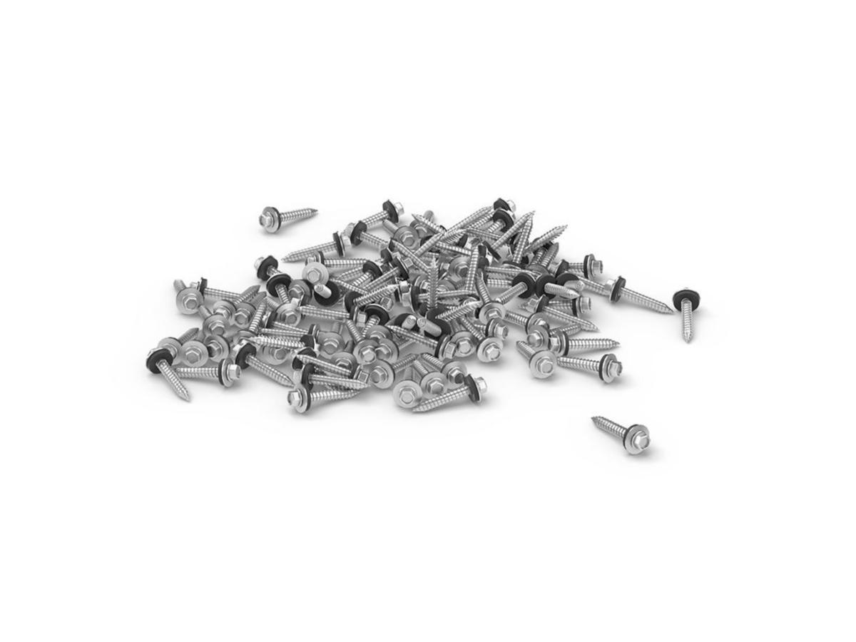 Skruvsats, Weland Stål - SKRUVSATS 100ST SJÄLVG. 6.3X38MM RF ( SS6380 )