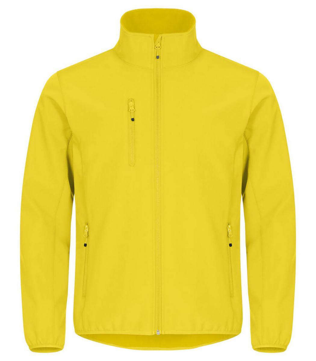 Jacka Clique 0200910 Classic Softshell - JACKA CLIQUE 0200910 CLASSIC SOFTSHELL CITRONGUL STL S