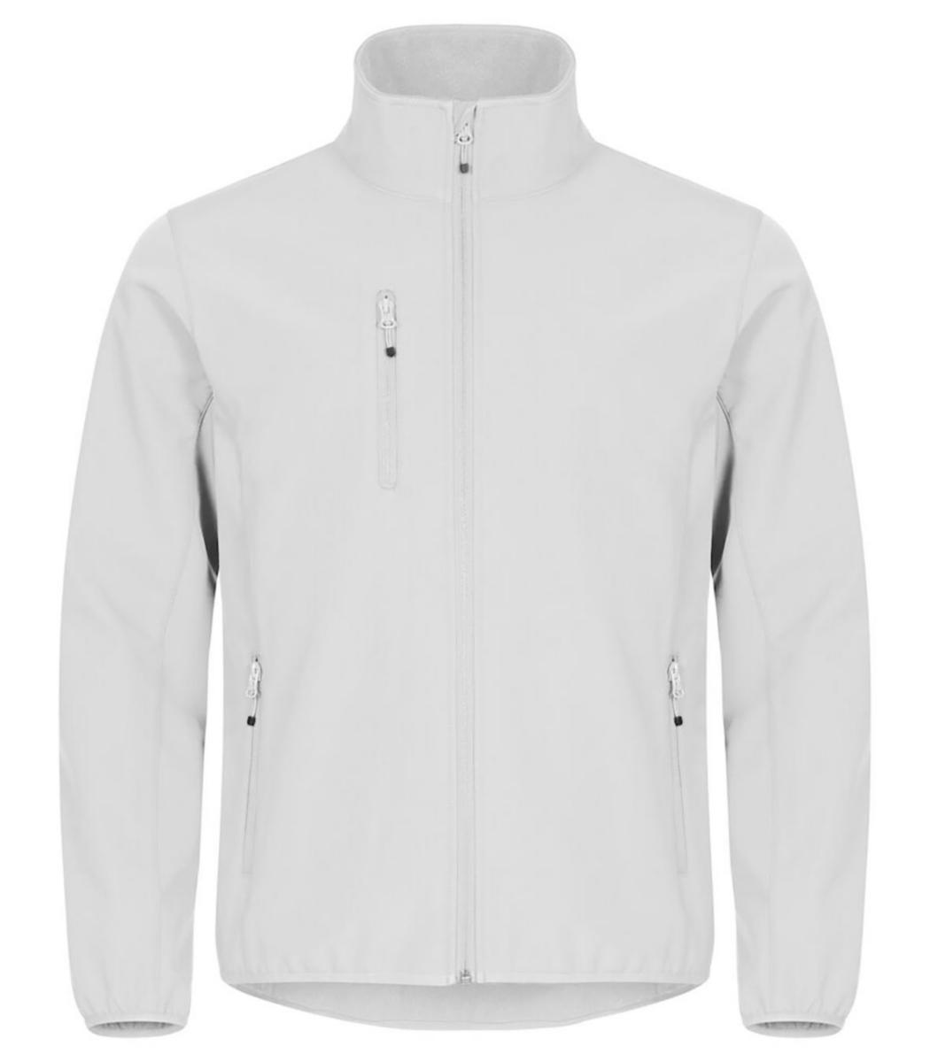Jacka Clique 0200910 Classic Softshell - JACKA CLIQUE 0200910 CLASSIC SOFTSHELL VIT STL 3XL