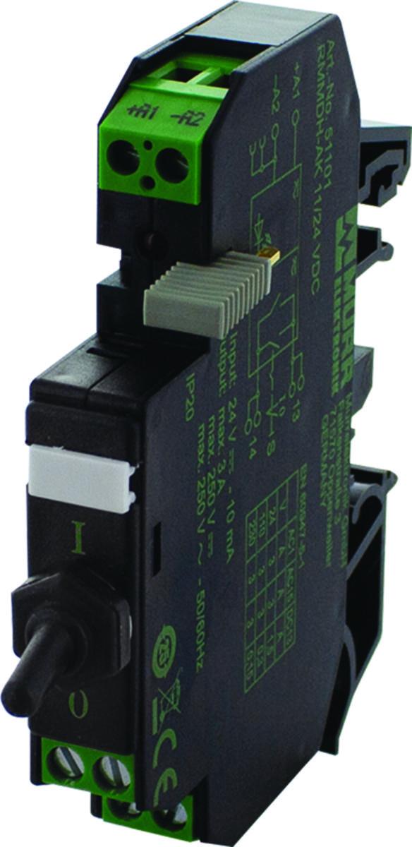 Relä Murr - RELÄ IN:24 VDC UT:250 VAC 3A 51101
