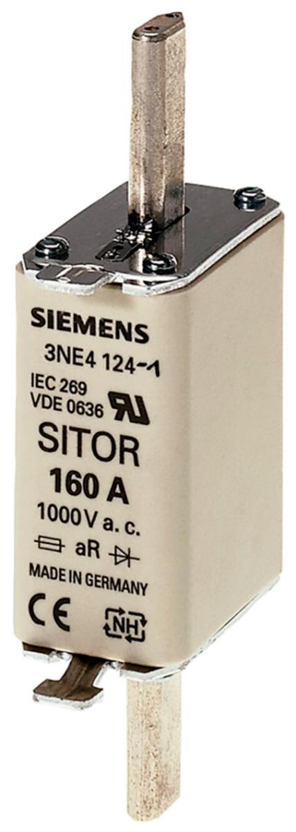 Knivsäkring SITOR, aR, NH0 - KNIVSÄKRING 0 160A 3NE 4124 3NE4124