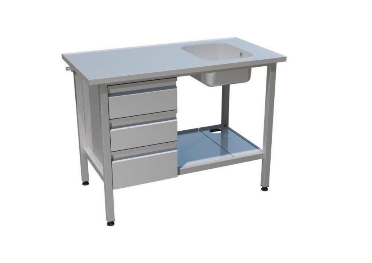 Tvättbänk FURO 949, Furhoffs - TVÄTTBÄNK FURO 949-04 LÅDHURTS. DISKLÅDA TILL HÖGER