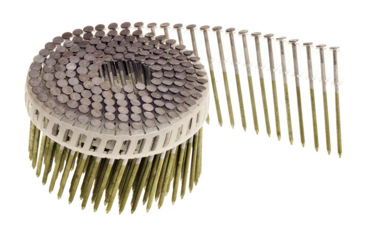 Rullbandad panelspik 16º varmförzinkad - RULLBANDAD PANELSPIK 16° VFZ 75X2.8 MM PLASTB RING 4200 ST