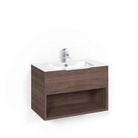 Tvättställsskåpspaket Crown Kommod 80x45 Brun Ask, Macro