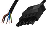 Anslutningskabel 5-polig 2,5mm² hona-fri DCA, svart