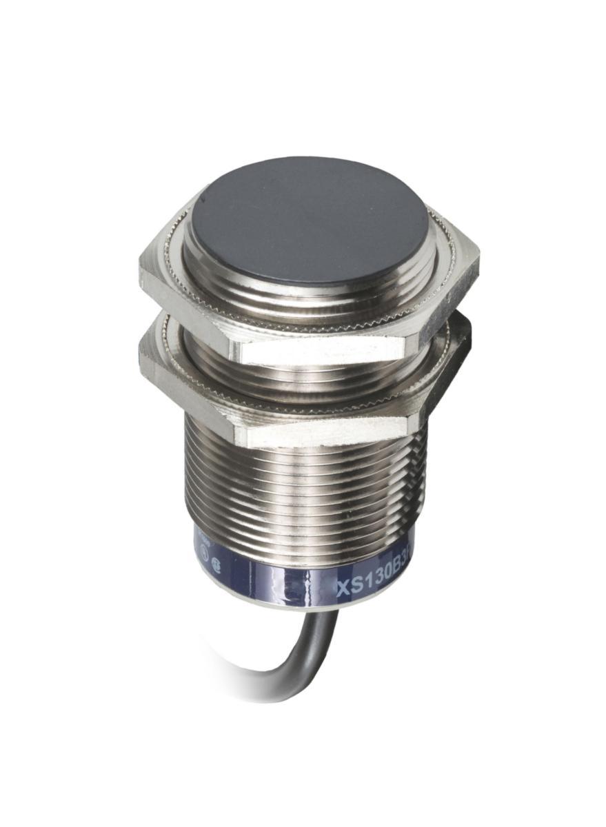 Induktiv givare XS6 lång Osisense AC/DC-matning - IND.GIV M30 SN=15MM BR XS630B1MBL2
