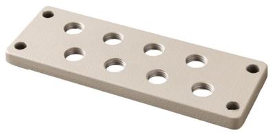 Kabelfläns ral 7032 rf 13616 - hålad fläns rf fl 13, ra...