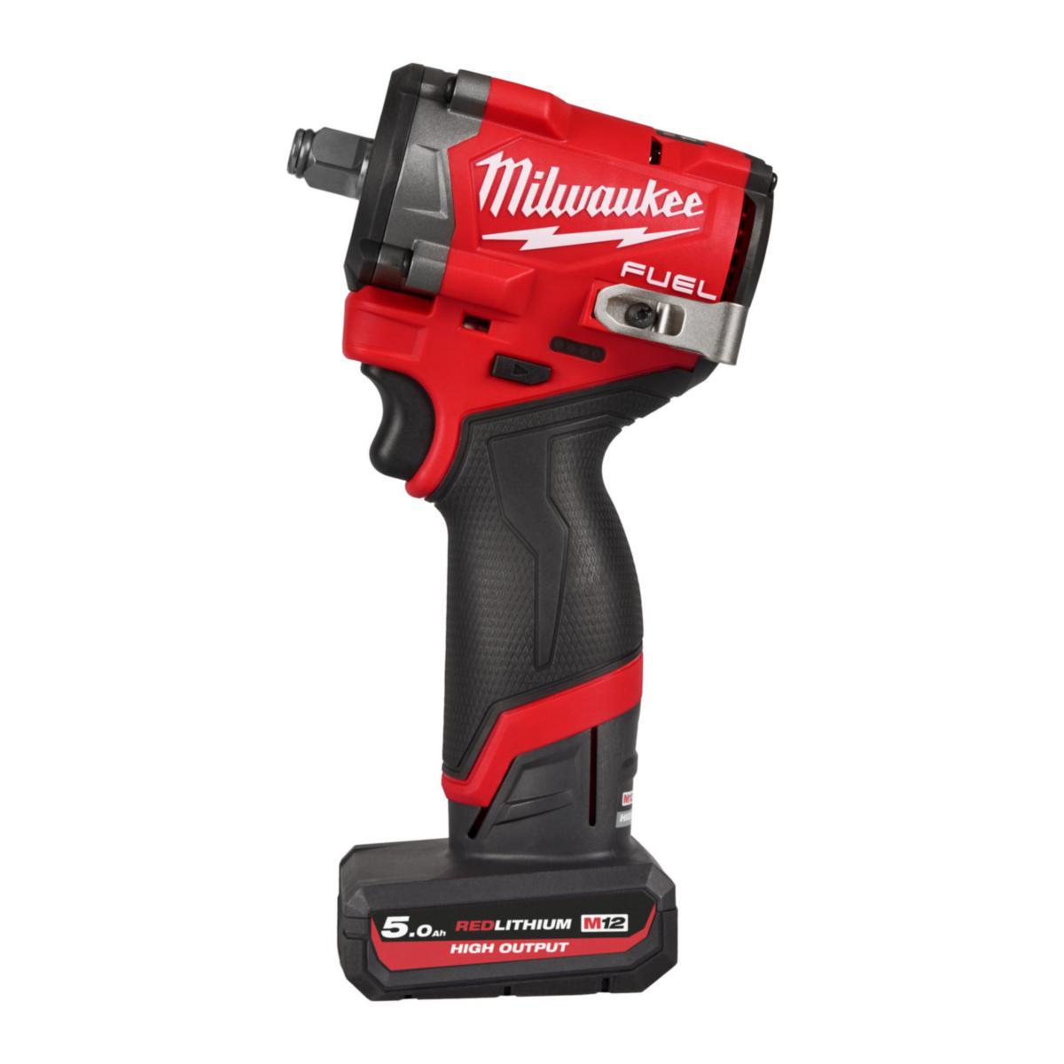 Mutterdragare Milwaukee M12 FCIWF12G3-502X - MUTTERDRAGARE MILWAUKEE M12 FCIWF12G3-502X, 2 X 5 AH LADD