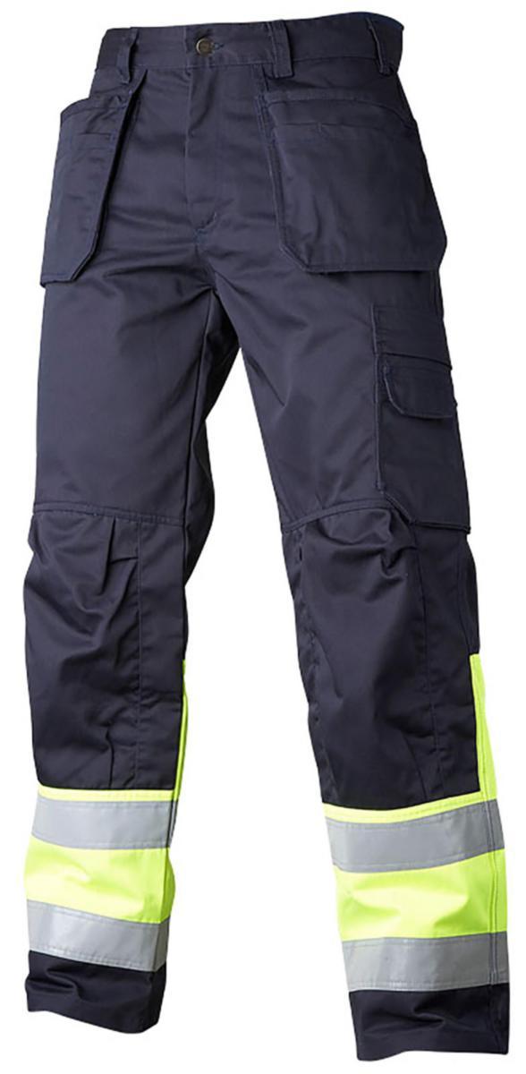 Midjebyxa Top Swede 2171 - MIDJEBYXA TOPSWEDE 2171 VARSEL MARIN/GUL HANTVERK KL.1 C50