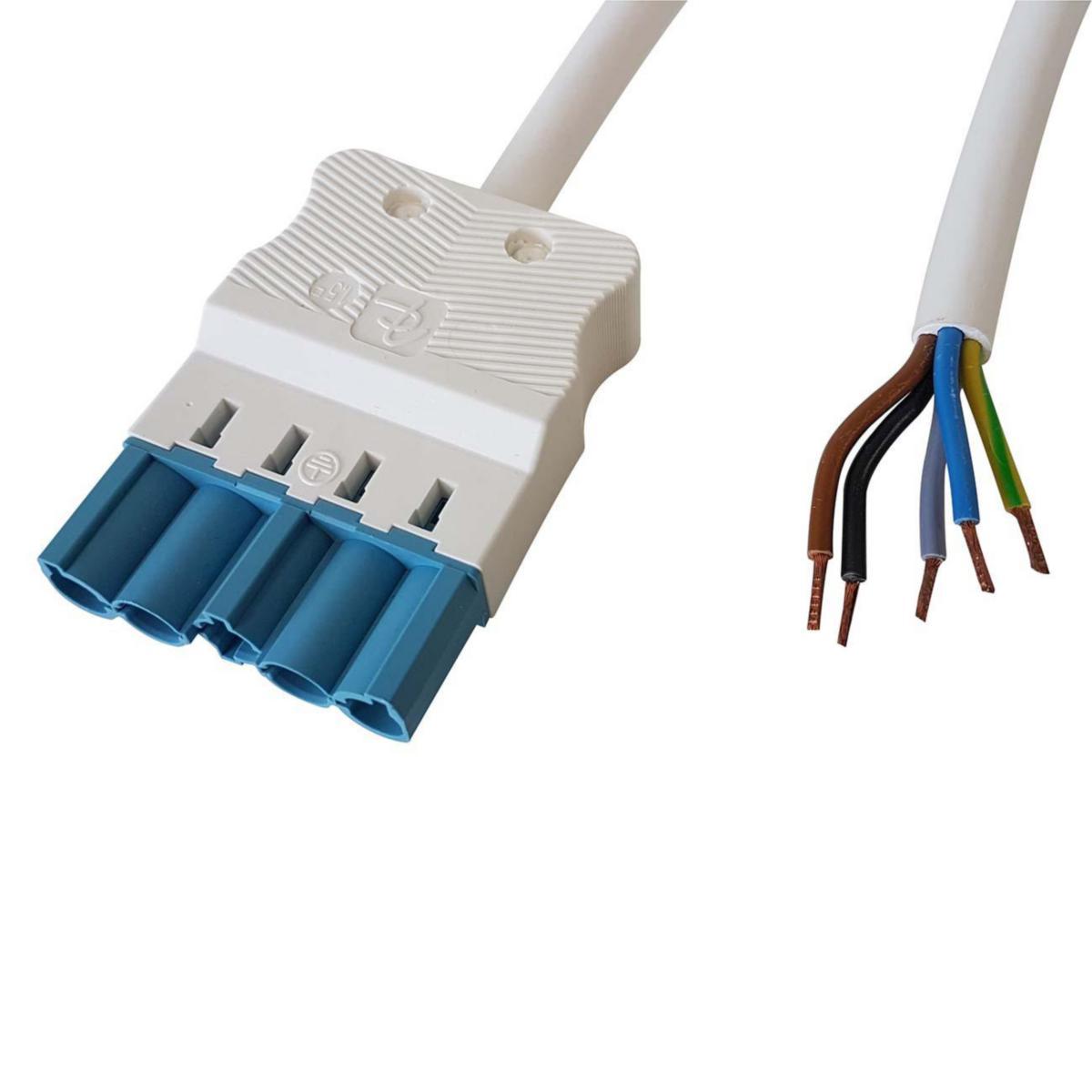 Anslutningskabel 5-polig 1,5mm² hane-fri Dali, vit - KAB 5P 1,5MM²5M HA-FRI HF DA V 1279083