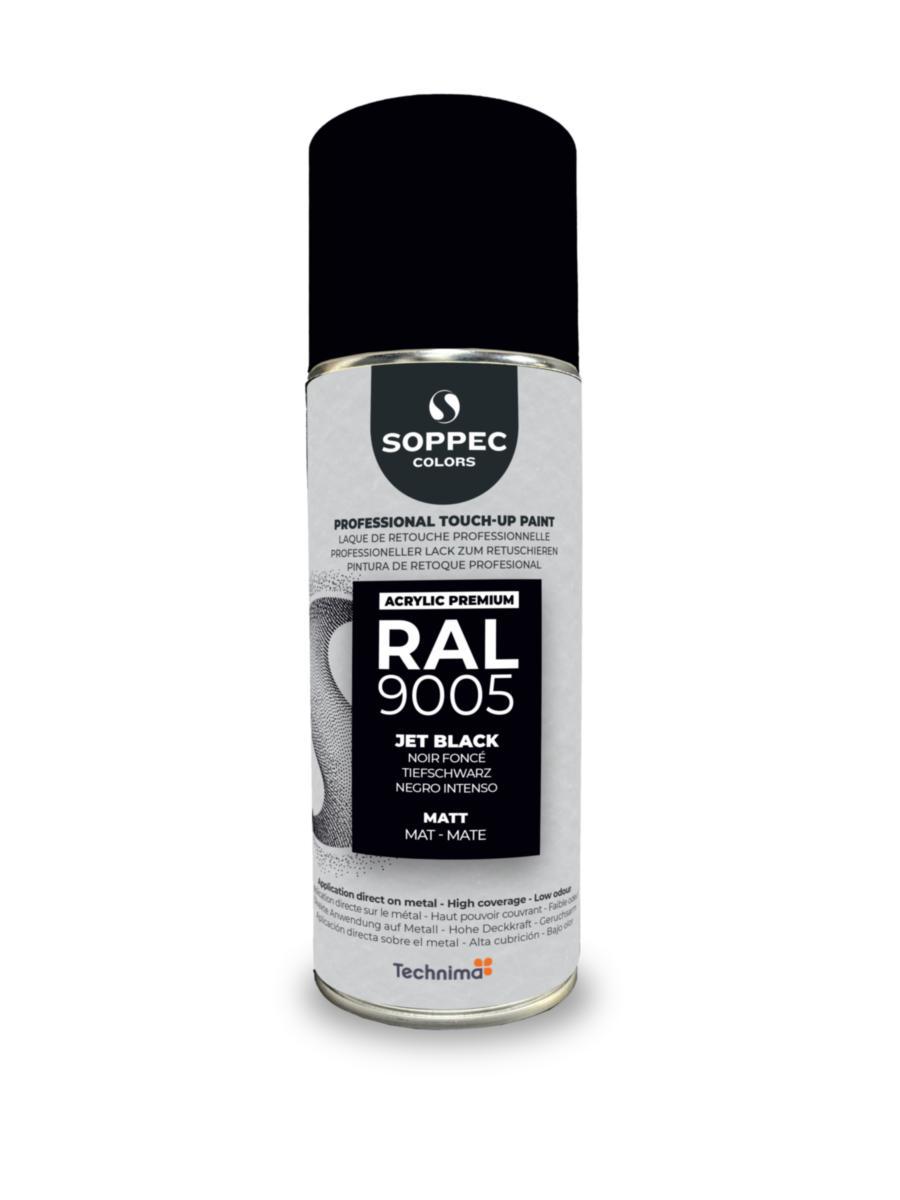 Industrifärg Soppec Colors RAL Acrylic Premium - INDUSTRIFÄRG AKRYL RAL 9005 SV 400 ML