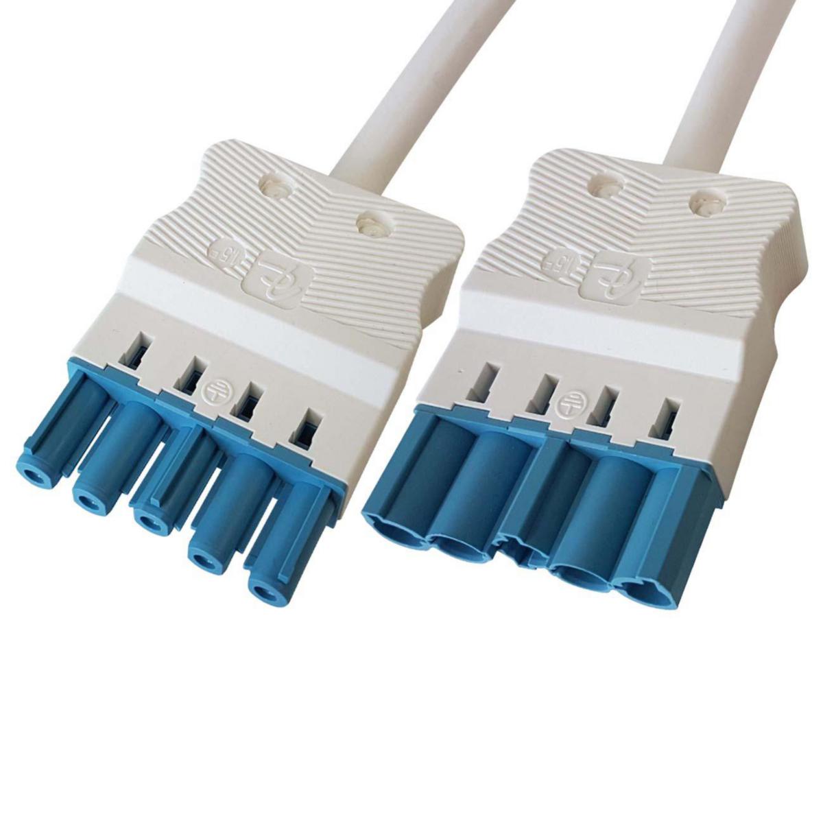 Anslutningskabel 5-polig 2,5mm² hona-hane Dali, vit - KAB 5P 2,5MM²5M HO-HA HF DA V