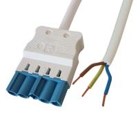 Anslutningskabel 5-polig kontakt, 3G1,5mm² ledare, hane-fri Dali, vit
