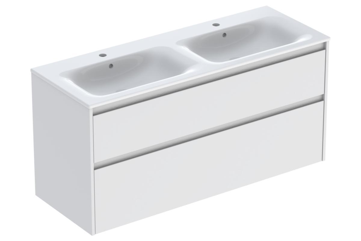 Möbelpaket Sense Modern 130, Ifö - IFÖ SENSE MODERN MÖBELPAKET 130, 2 LÅDOR, DUBB.TS, MATTVIT