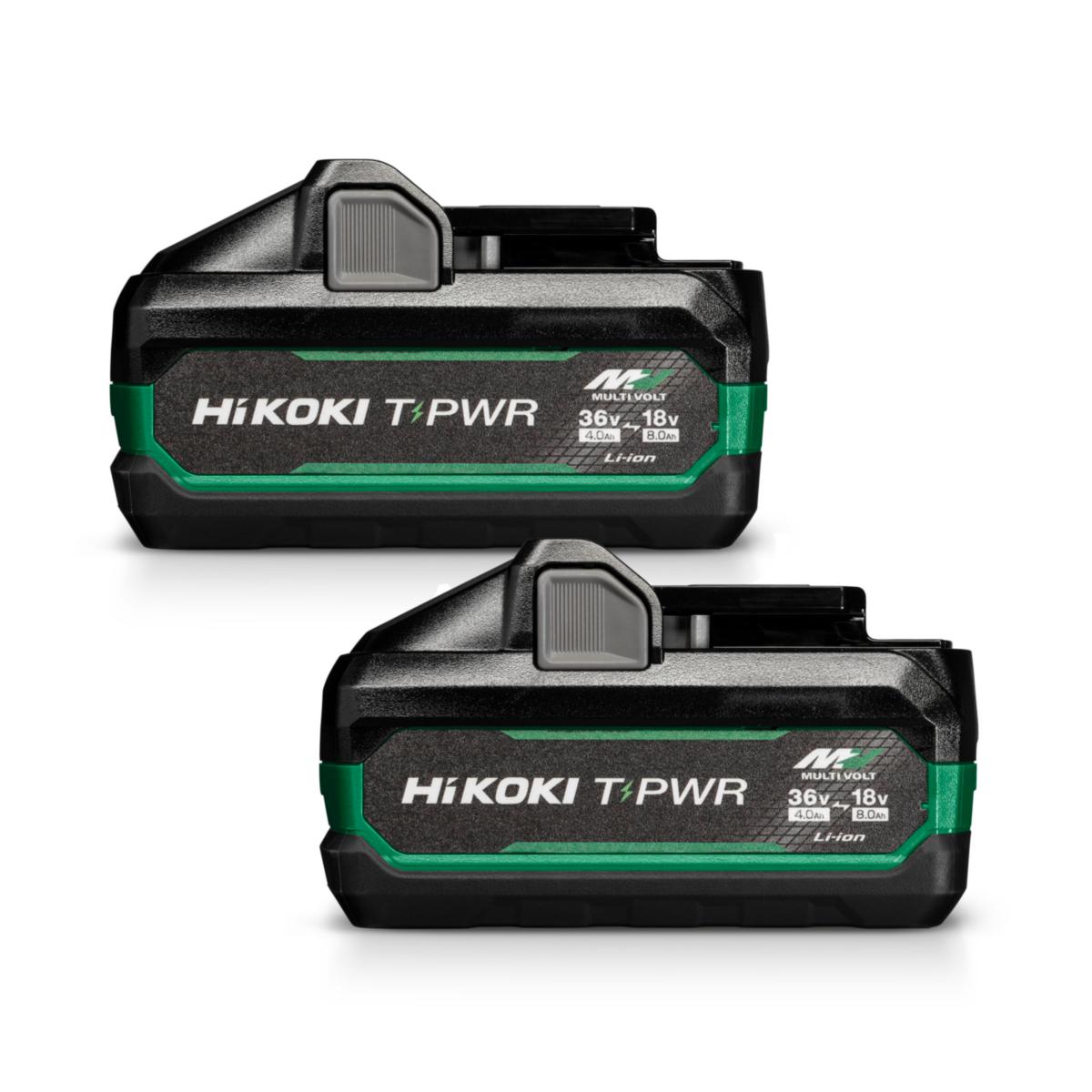 Batteryset Hikoki 2Xbsl3640Mvt 18V/36V SLIDE TABLESS 4/8AH - BATTERYSET HIKOKI 2XBSL3640MVT 18V/36V SLIDE TABLESS 4/8AH