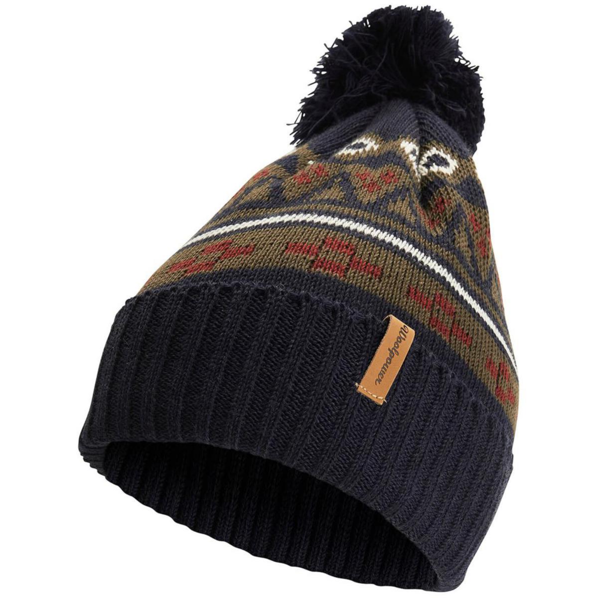 Beanie Woolpower 9876 Jamtlann - BEANIE WOOLPOWER 9876 JAMTLANN MARINBLÅ/FEJJEN. EN STORLEK