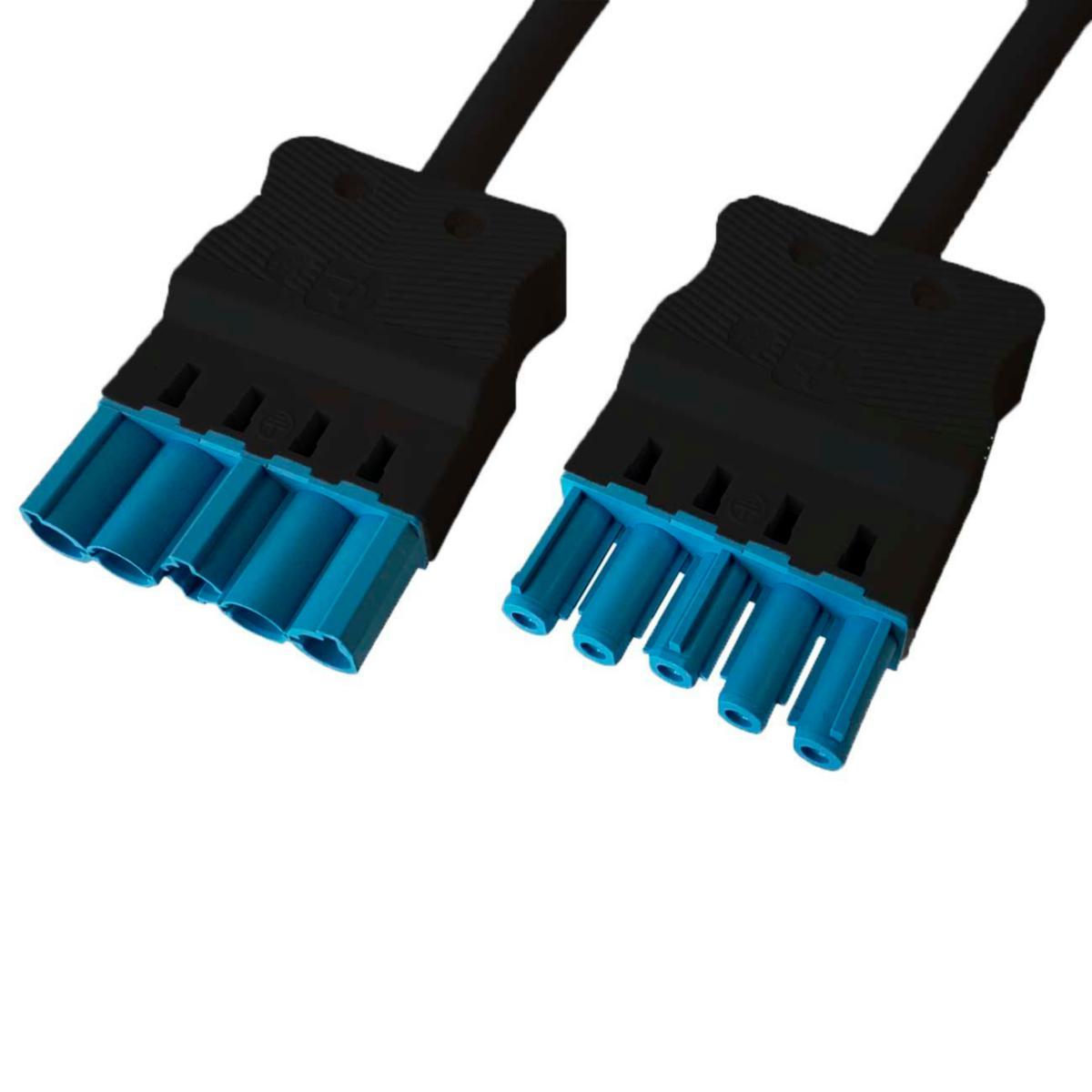 Anslutningskabel 5-polig 2,5mm² hona-hane Dali, svart - KAB 5P 2,5MM²5M HO-HA HF DA S 24341
