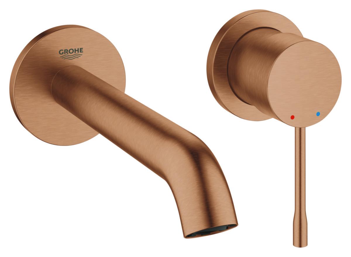 Tvättställsblandare Essence New ettgrepp, Grohe - GROHE TVÄTTSTÄLLSBLANDARE 1-GR ESSENCE M VÄGGMONT, KOPPAR BOR