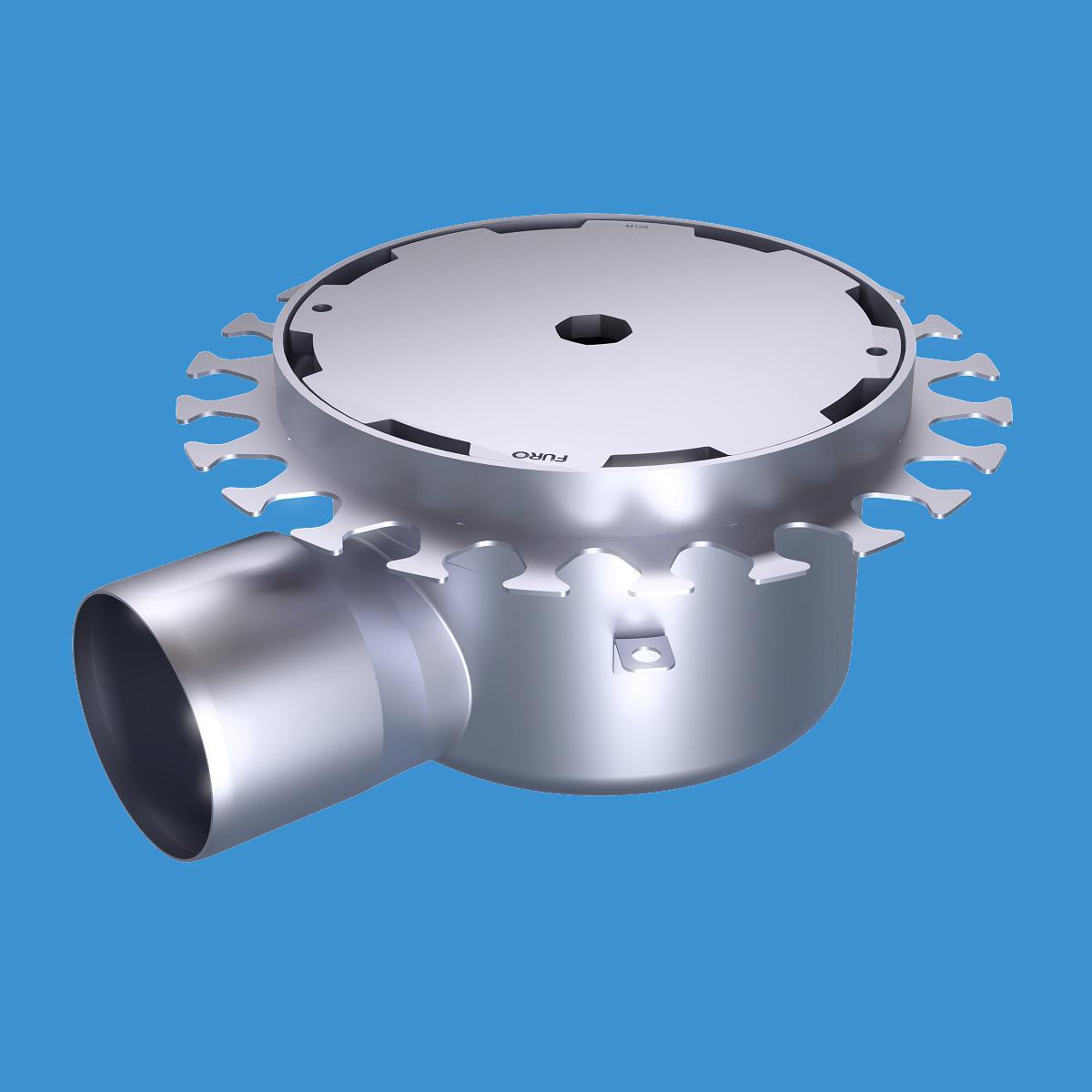 Golvbrunn Furo 140, Ø250mm, Furhoffs - GOLVBRUNN FURO140 Ø250 S110 FÖR STÅLSLIPAT BETONGGOLV