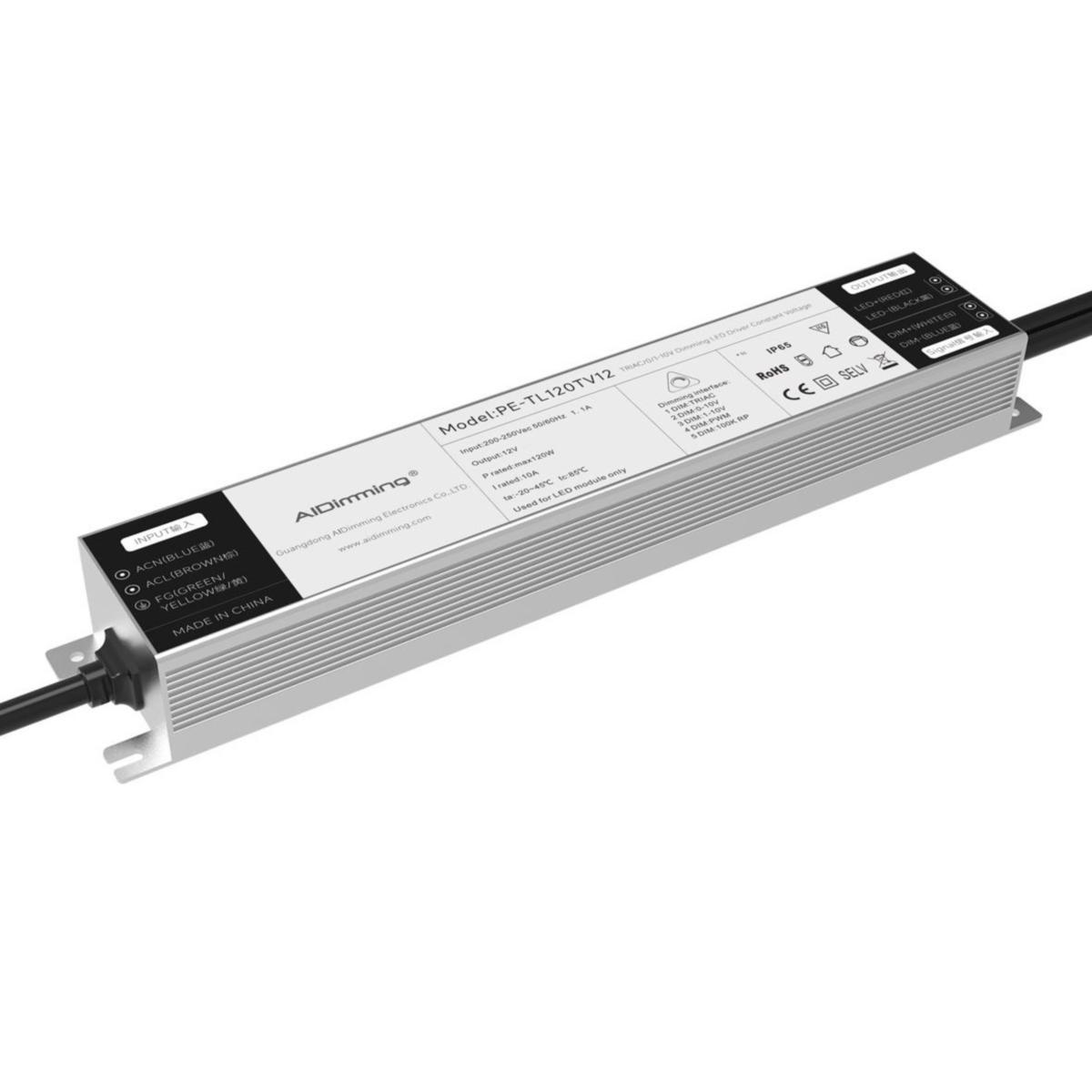 Driver dimbar 12V IP65 - DRIVER DIMBAR 12V 120W IP65 PE-TL120TV12
