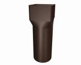 Kvadratisk rörmuff 100x100-125 Alu, Prefa