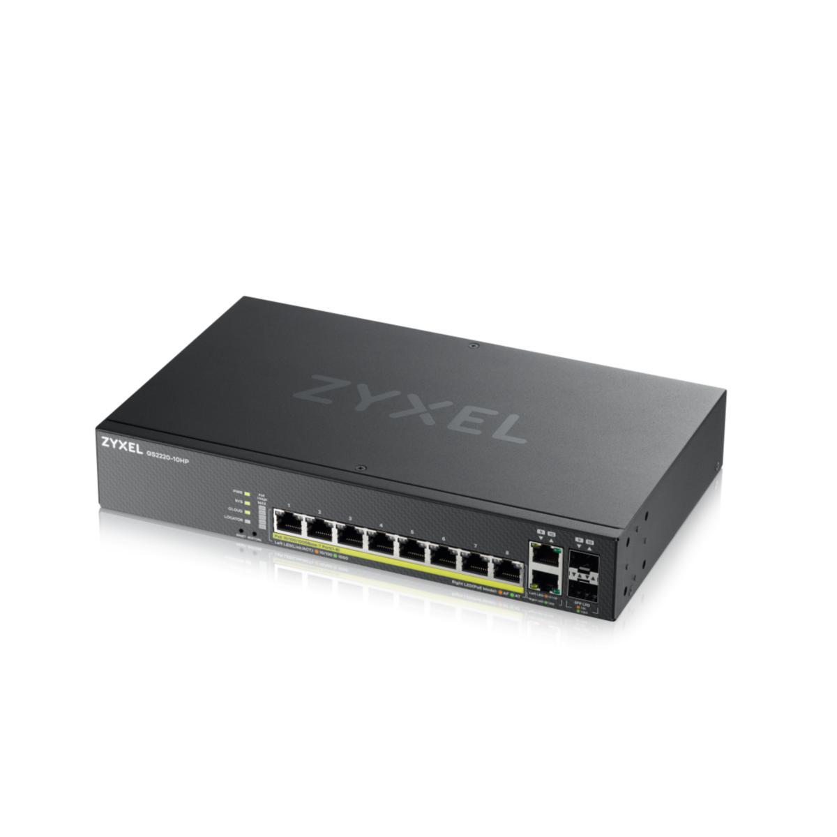 Switch 10 port XGS2220 L2 POE+ 1Y - SWITCH 10 PORTAR L2 POE LIC GS2220-10HP-EU0101F