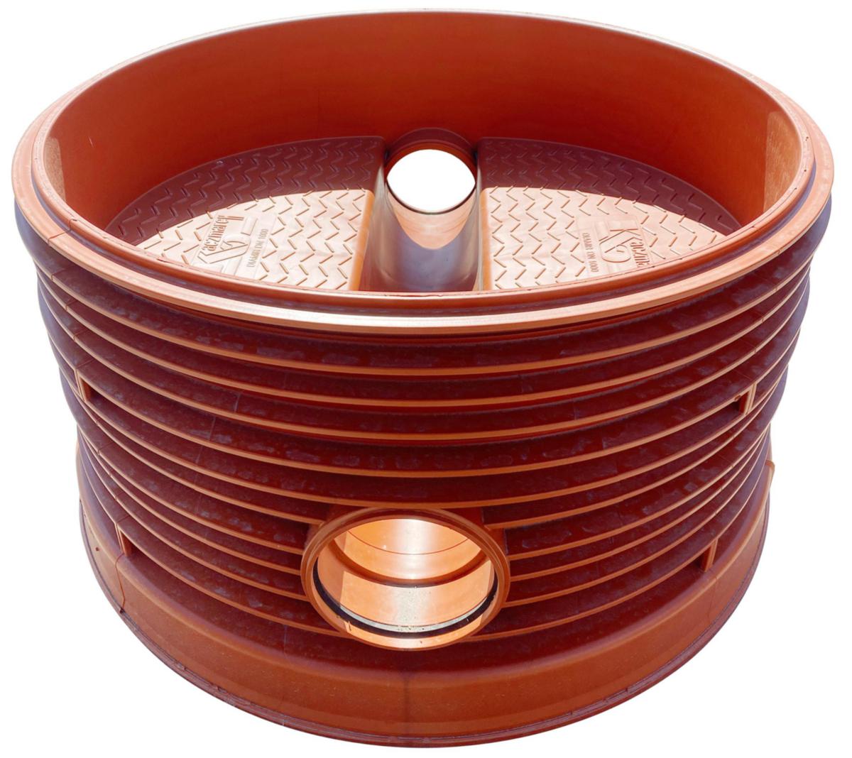 Nedstigningsbrunn, Diamir 1000 Rak för släta rör - 1000/250 NB DIAMIR RAK ANSL FÖR SLÄTA RÖR