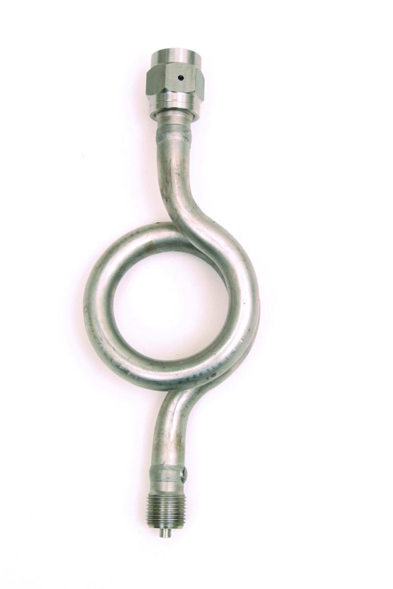 Water sack pipe, straight - PRESSURE GAUGES SYPHONS PIPE G10 METAL MALE STRAIGHT TUBE