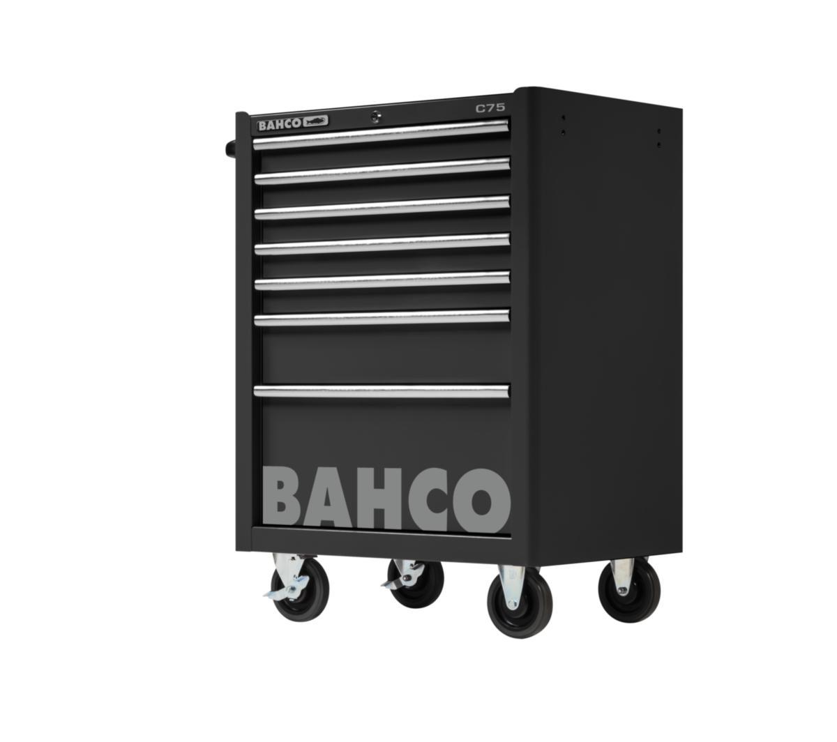 Verktygsvagn Bahco 7L Classic C75 - VERKTYGSVAGN 7 L SVART 26"