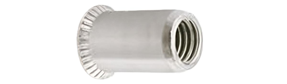 Blindnitmutter AL försänkt öppen - BLINDNITMUTTER AL FÖRSÄNKT Ö M6 1.5-3.8 250ST