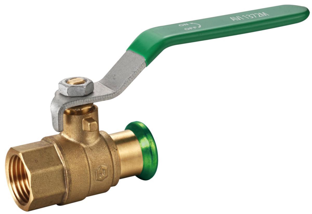 Ball Valve AVI 1372M Press/Internal Thread M-Profile PN25, a-collection - KULVENTIL AVI 1372M G20x22MM PRESS/FEMALE M-PROFILE PN25