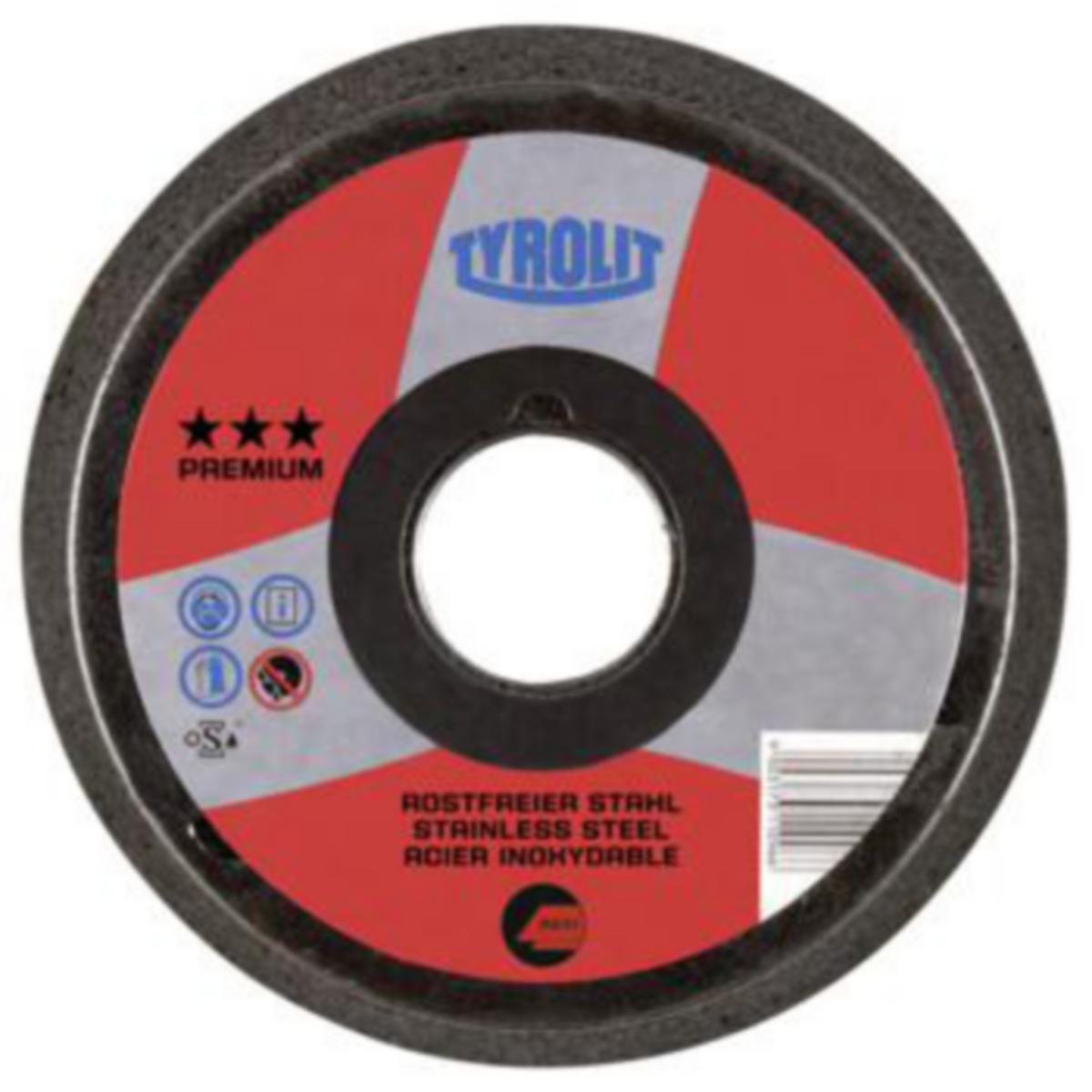Slipskål Tyrolit Form 11ZT Inox - SLIPSKÅL TYROLIT FORM 11ZT 127X51XW5/8 A20-M4B2 INOX
