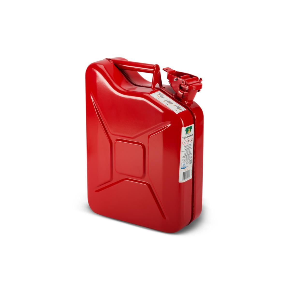 Jeep Fuel Canister - JEEP FUEL CAN 10L METAL RED