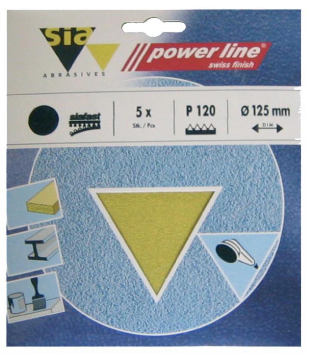 Kardborrerondell Tyrolit Siarex 1960 SB-pack 0-hål Ø125 - KARDBORRERONDELL SIAREX 1960 125MM K80 0HÅL GUL 5-PACK