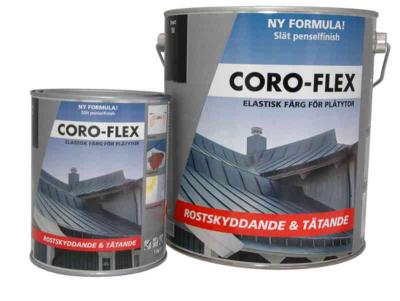 PLÅTFÄRG CORO-FLEX ROSTSKYDD SVART 5 KG