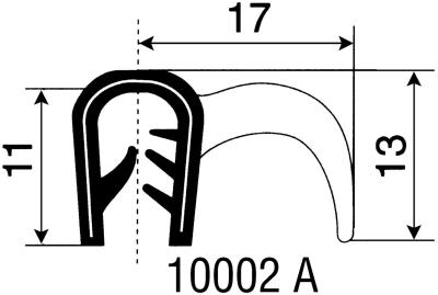 CLIPSPROFIL 10329 EPDM1-3.0MM SVART 50M/FÖRP