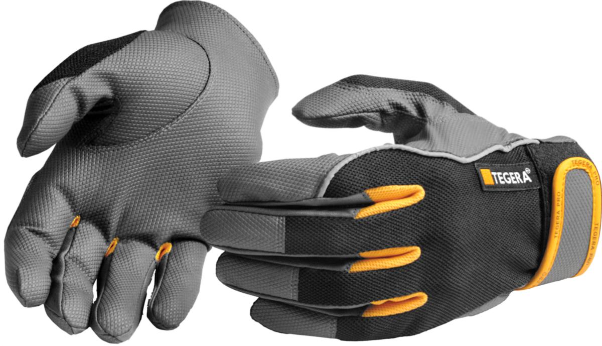 Glove tegera pro 9120 - GLOVE TEGERA PRO 9120 MICROTHA GREY/BL UNLINED VELCRO SIZE6