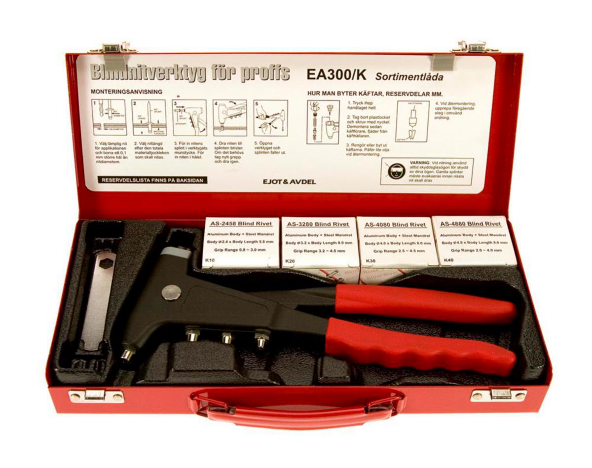 Blindnitsats med nittång - BLINDNITSATS MED NITTÅNG EA300K (2,4 3,2 4,0 4,8 AL/ST)