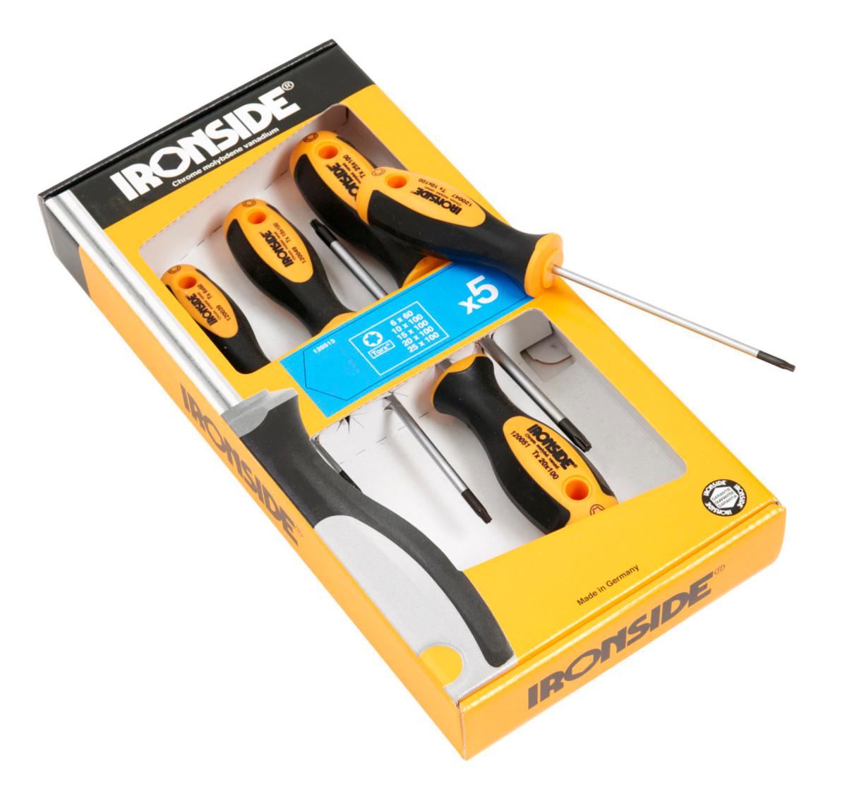 Skruvmejselsats Ironside Torx - SKRUVMEJSELSATS IRONSIDE TORX 2-KOMP 5ST MEJSLAR 120513
