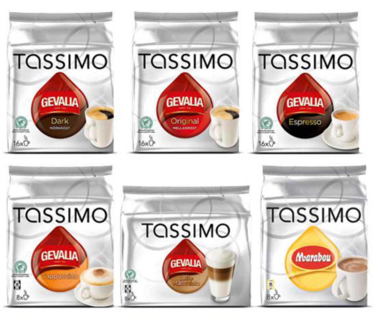 T-DISCs Tassimo - KAFFE KAPSEL GEVALIA TASSIMO MELLANROST 16 KAPS/FRP
