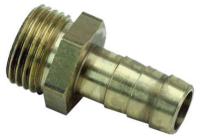 Hose nipple with external thread brass